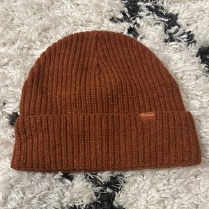 100% Wool Madewell Rust Knit Beanie